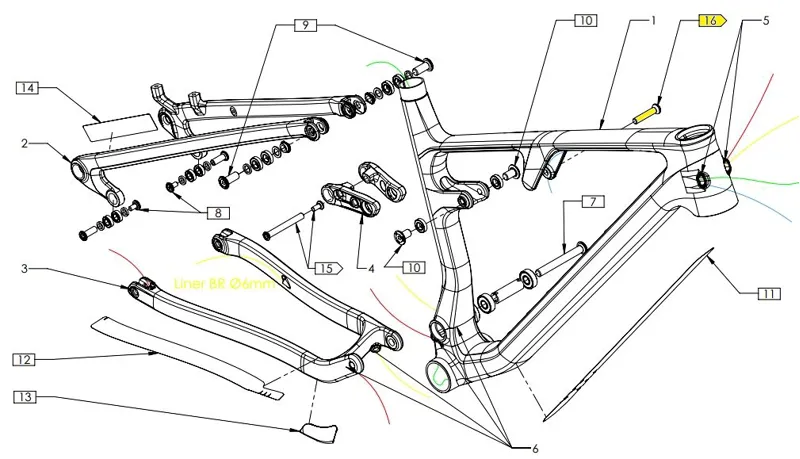Cube Link To Shock Set for AMS Zero99/One11